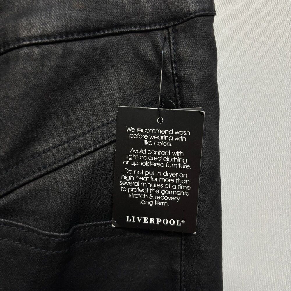 NWT Liverpool LA Women The High Rise Ankle Jeans Size 12/31 Black Denim D108 -8 - Picture 15 of 16